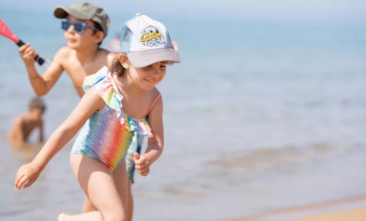Children at the beach